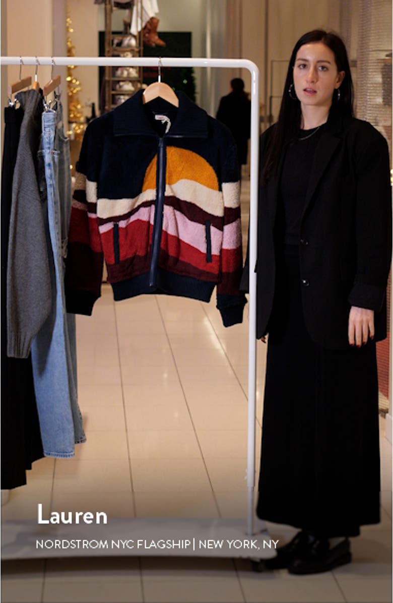 Mountain Sunset High Pile Fleece Jacket, sales video thumbnail