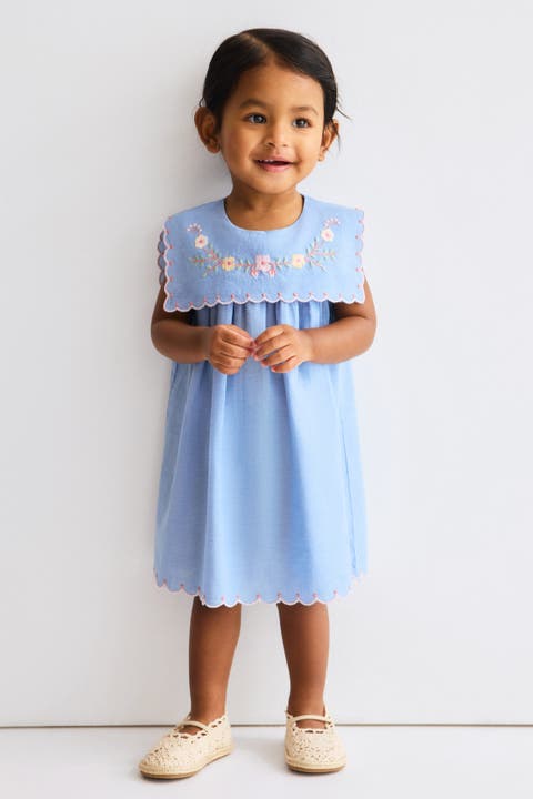 Embroidered cotton dress