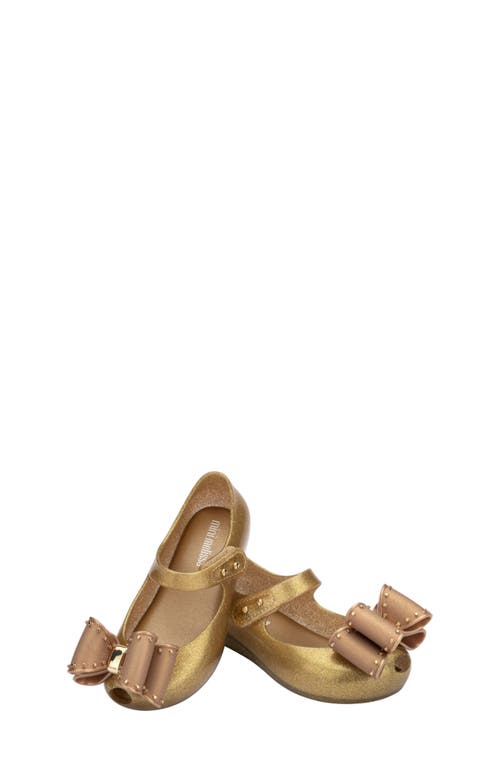 Melissa Kids' Ultragirl Classic Mary Jane Flat In Pearly Beige