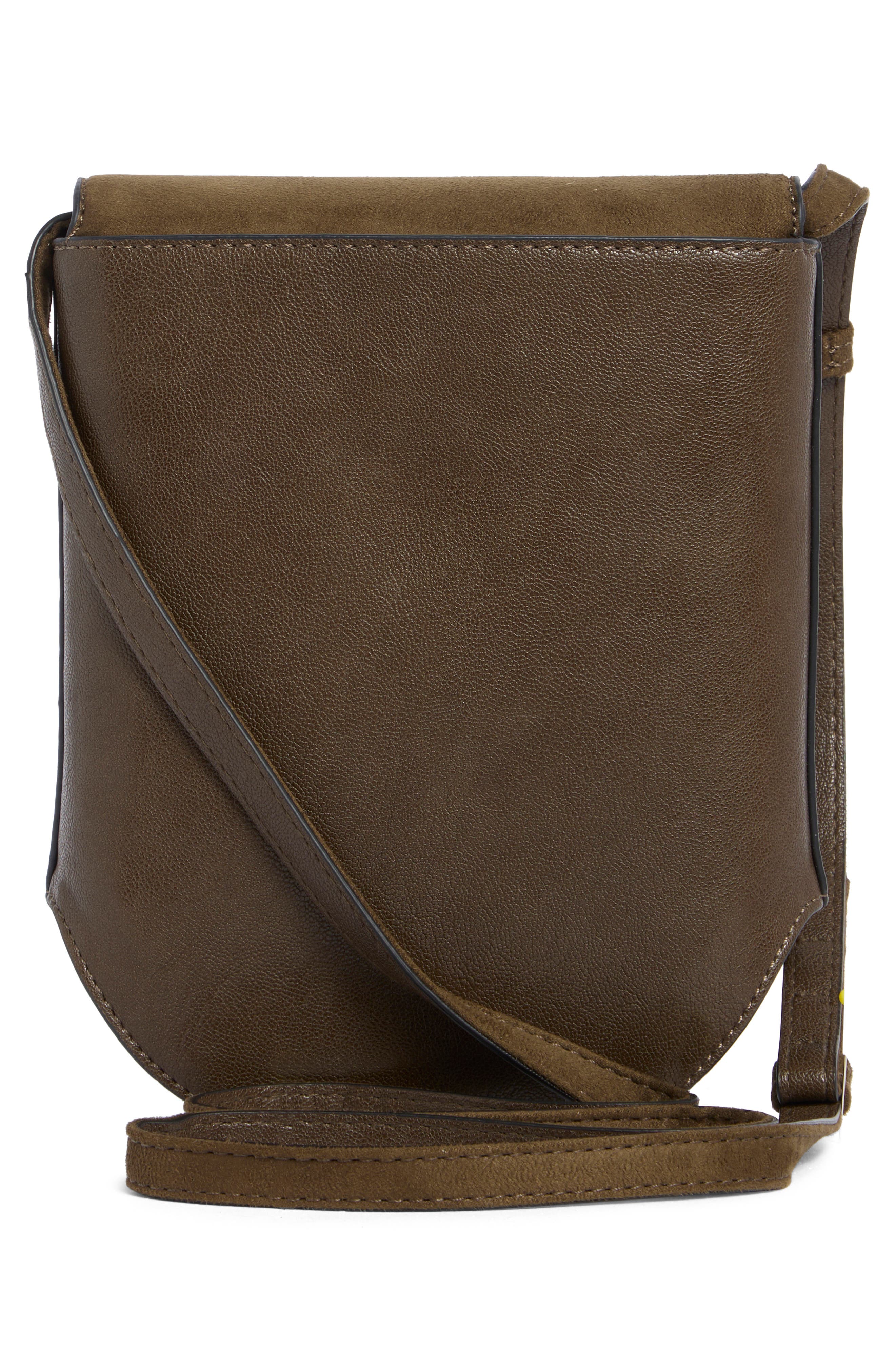 Perry Top Flap Phone Crossbody Bag, Alternate, color, OLIVE