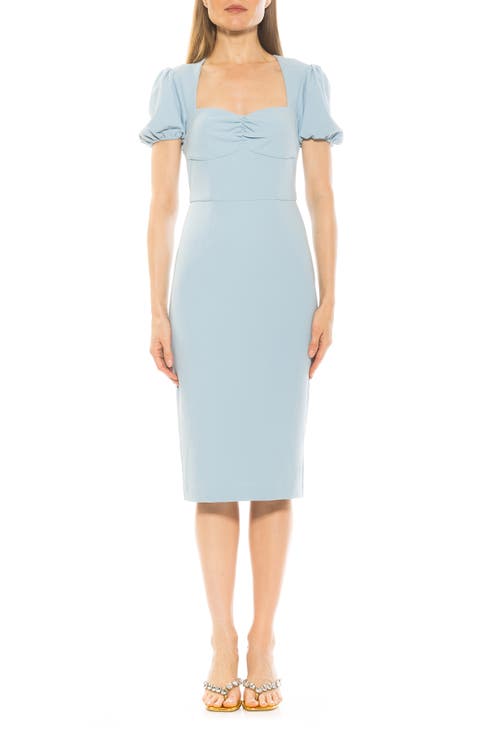 Micaela Sweetheart Neck Sheath Dress