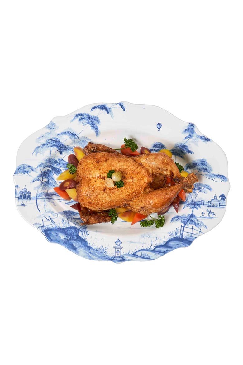 Country Estate Platter, Alternate, color, DELFT BLUE