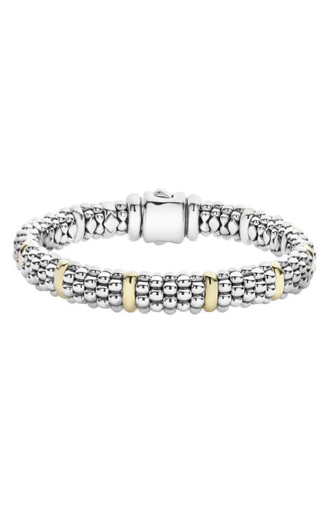 Oval Caviar Rope Bracelet