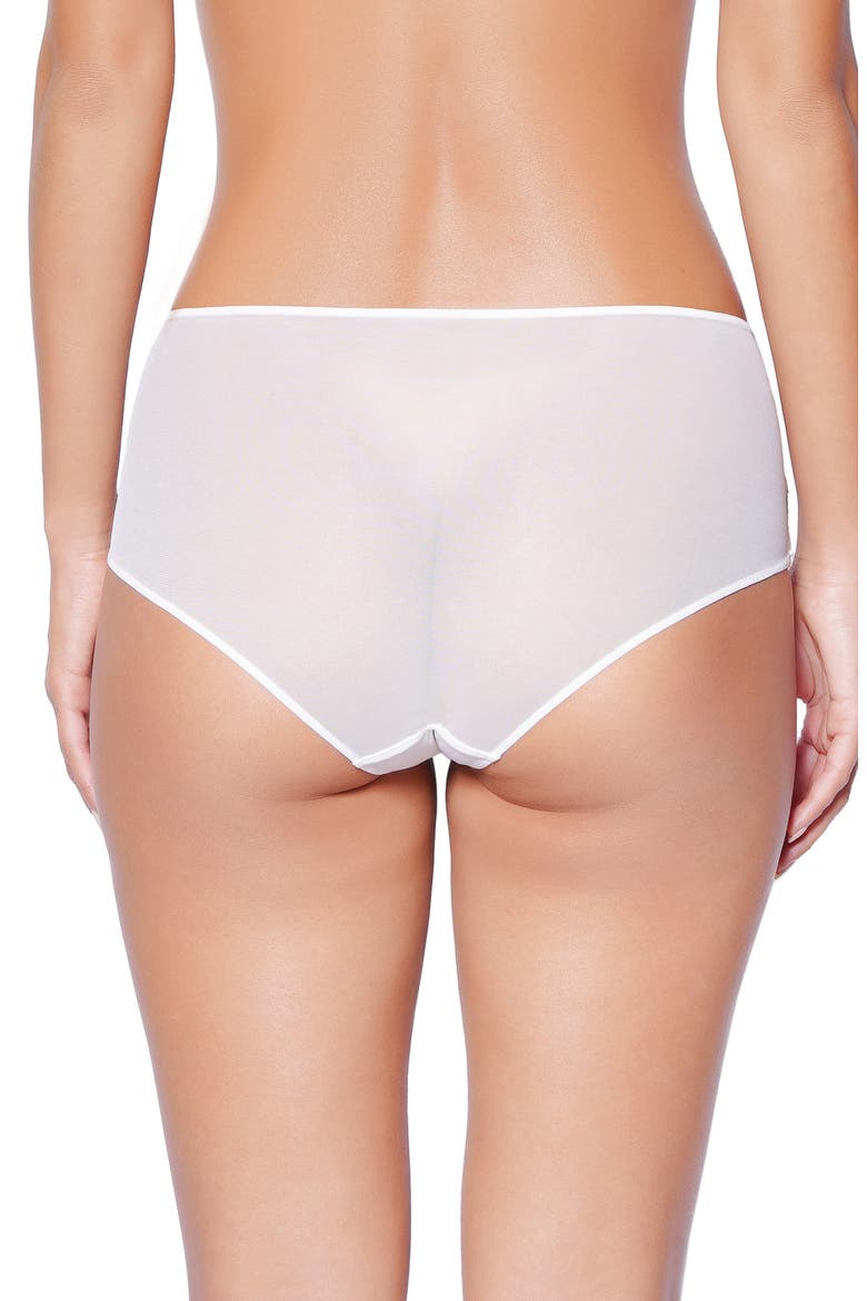 Winter Romance Briefs, Alternate, color, FLORAL WHITE