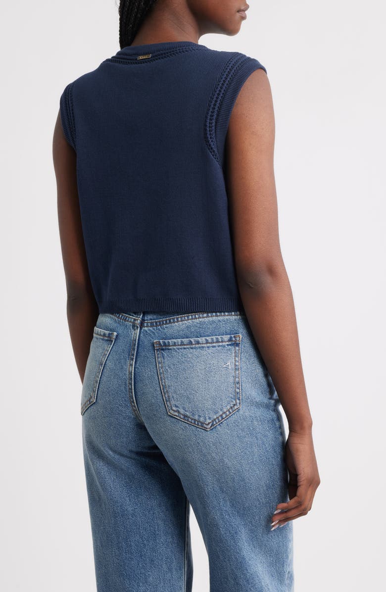 Cleobella Jade Open Stitch Sweater Tank, Alternate, color, Midnight Blue