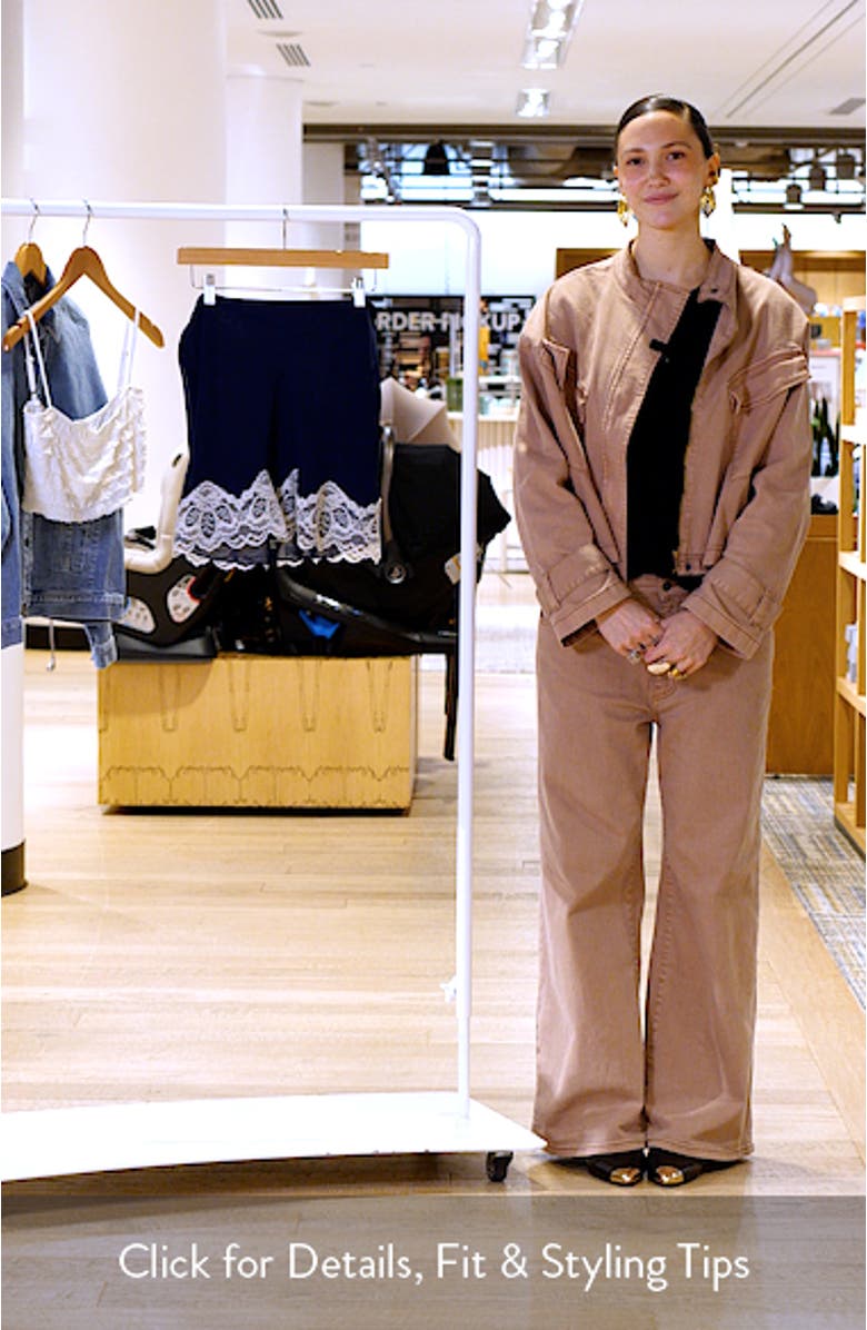 Sienna Lace Trim Slip Miniskirt, sales video thumbnail