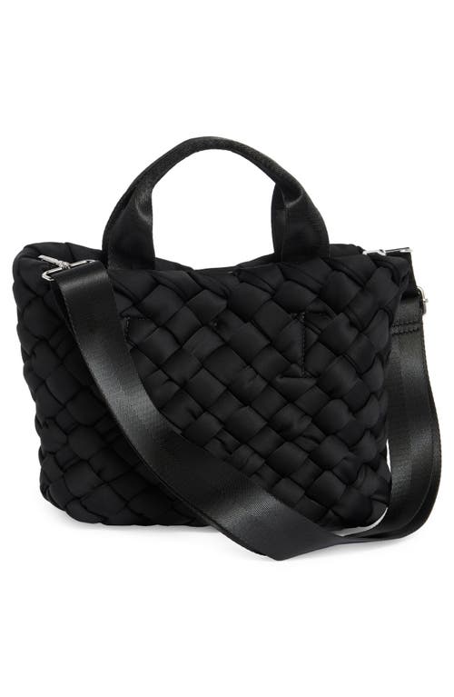 Bcbg Small Woven Neoprene Tote In Black
