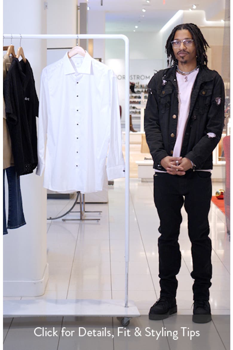 Luxury Black Tie Modern Fit Dress Shirt video