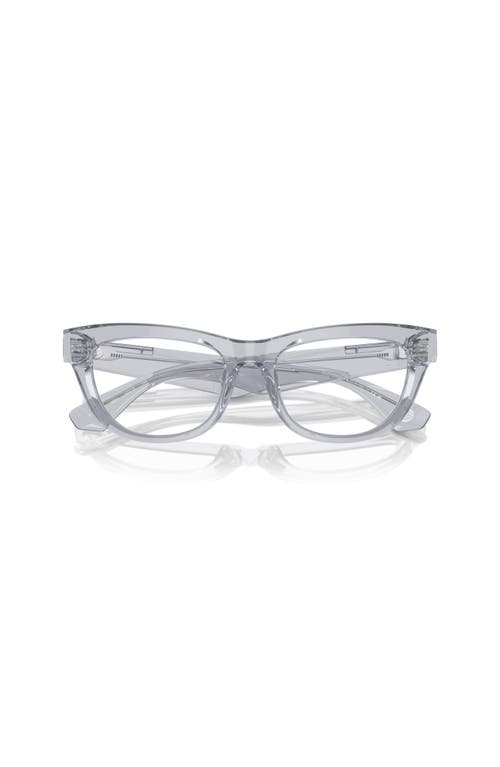 Burberry 50mm Rectangle Optical Glasses In Gray