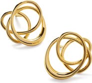 Monica Vinader Nura Wrap Stud Earrings