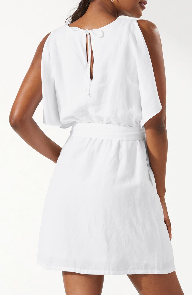 Tommy Bahama St. Lucia Split Sleeve Linen Blend Cover-Up Dress, Alternate, color,