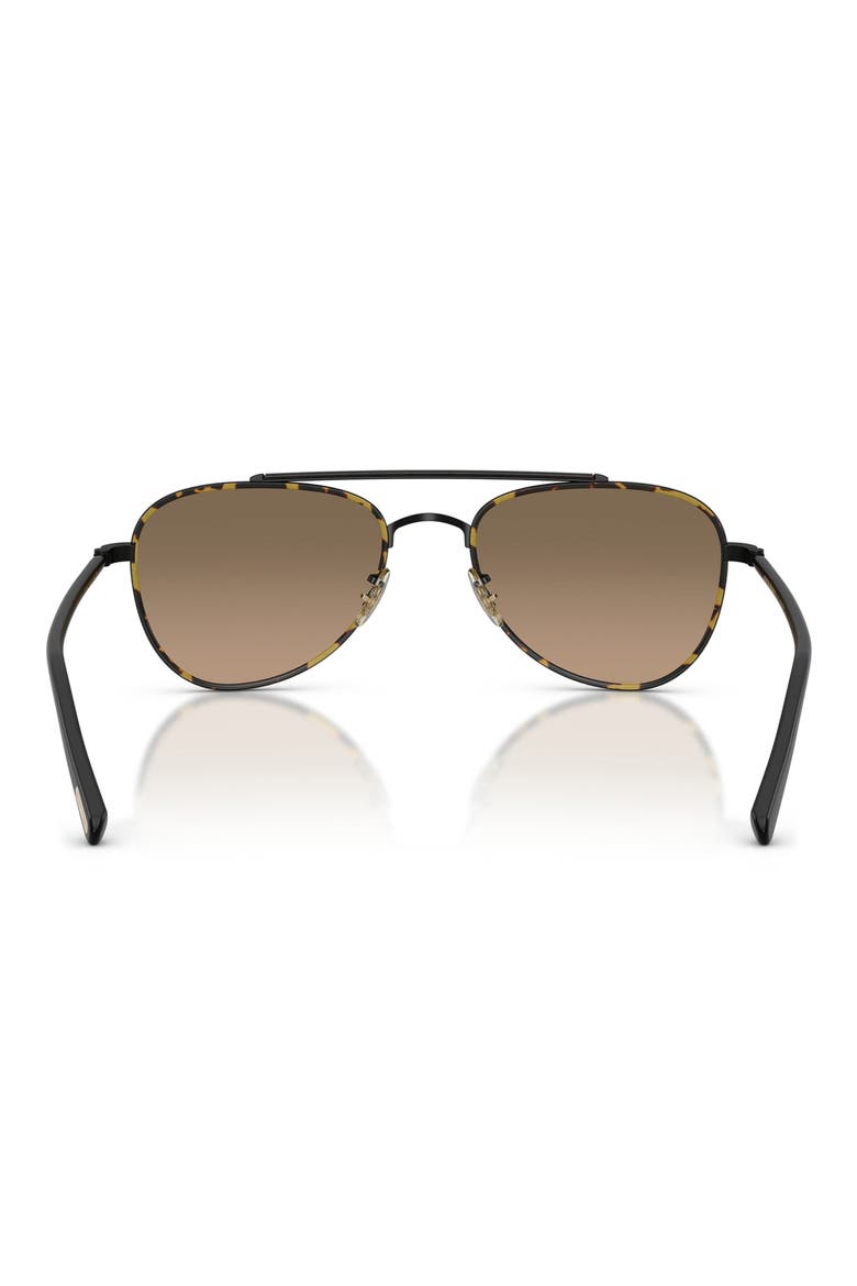 52mm Sacoye Polarized Pilot Sunglasses, Alternate, color, MATTE BLACK / SANDSTONE
