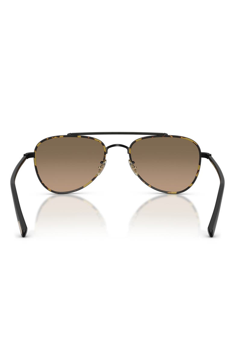 Oliver Peoples 52mm Sacoye Polarized Pilot Sunglasses, Alternate, color, Matte Black / Sandstone