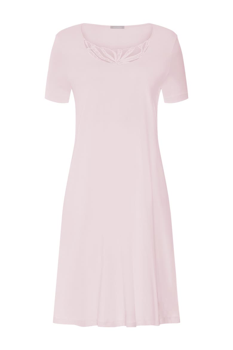 Rosaria Embroidered Cotton Nightgown, Main, color, Rose Bath