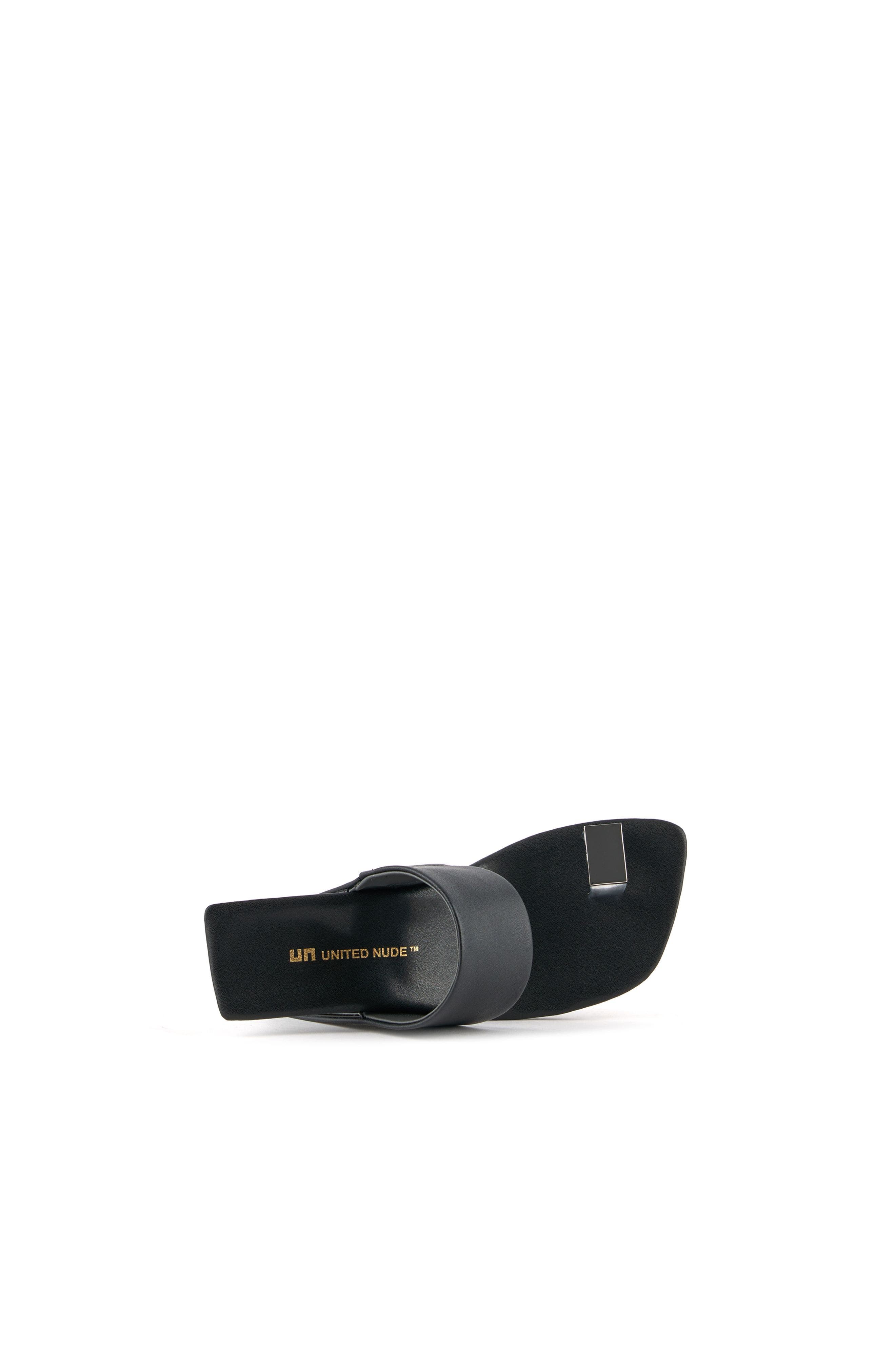 Loop Toe Sandals, Alternate, color, Cube Ring Black