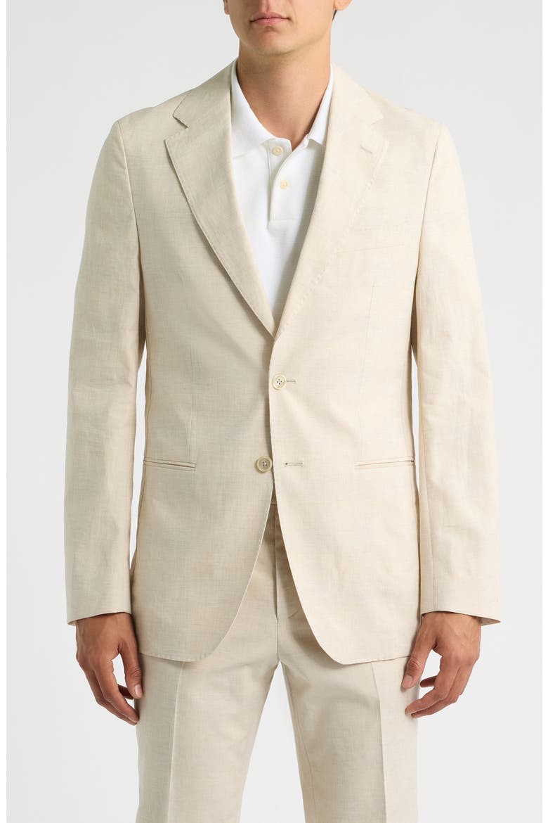 Huge Linen and Cotton Suit, Alternate, color, OPEN BEIGE