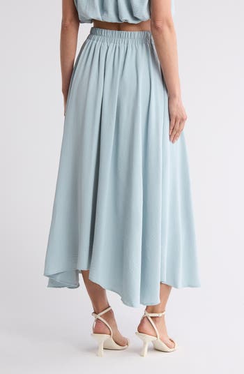 Pleated Maxi Skirt