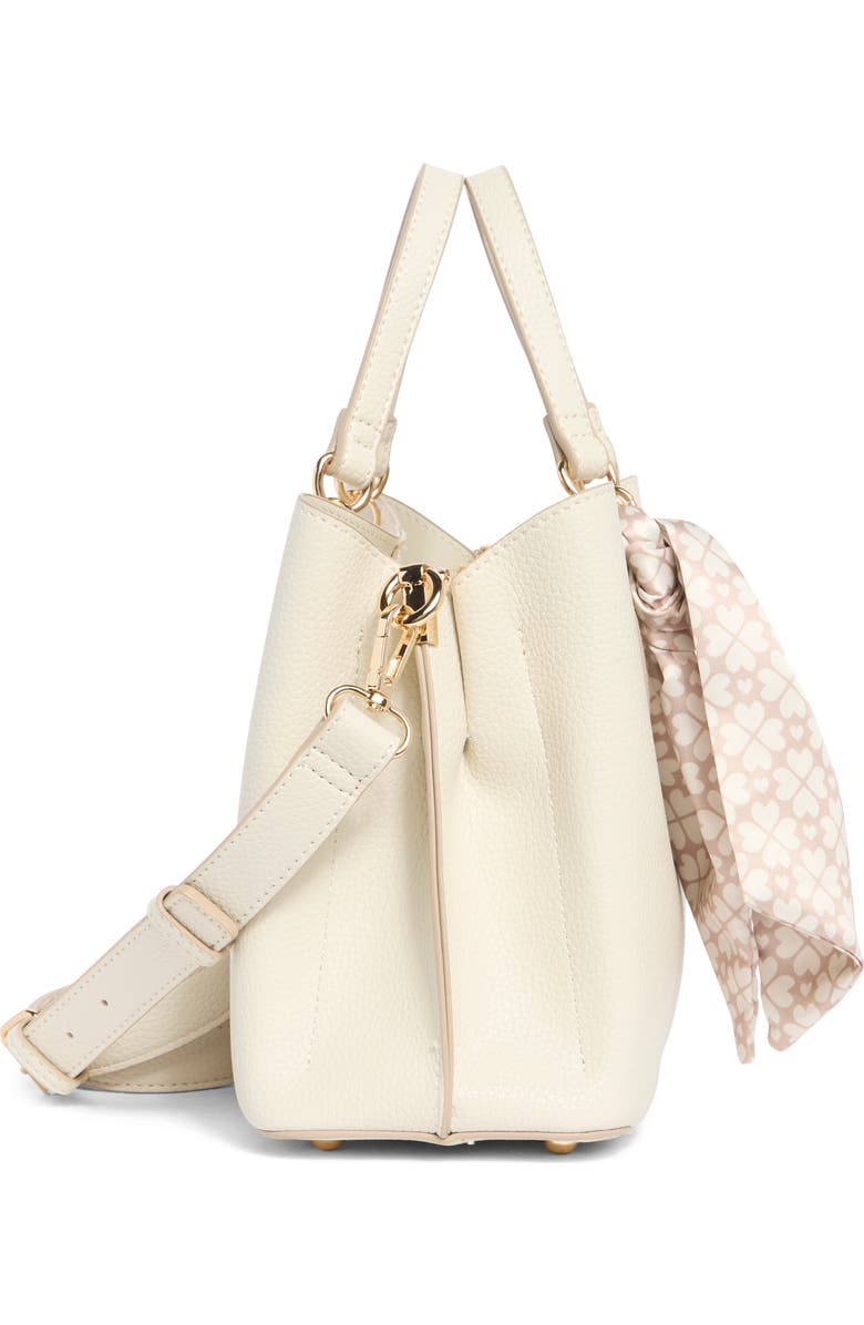 Nanette Lepore Bellamy Triple Compartment Satchel, Alternate, color, Rice - Heart Geo Taupe