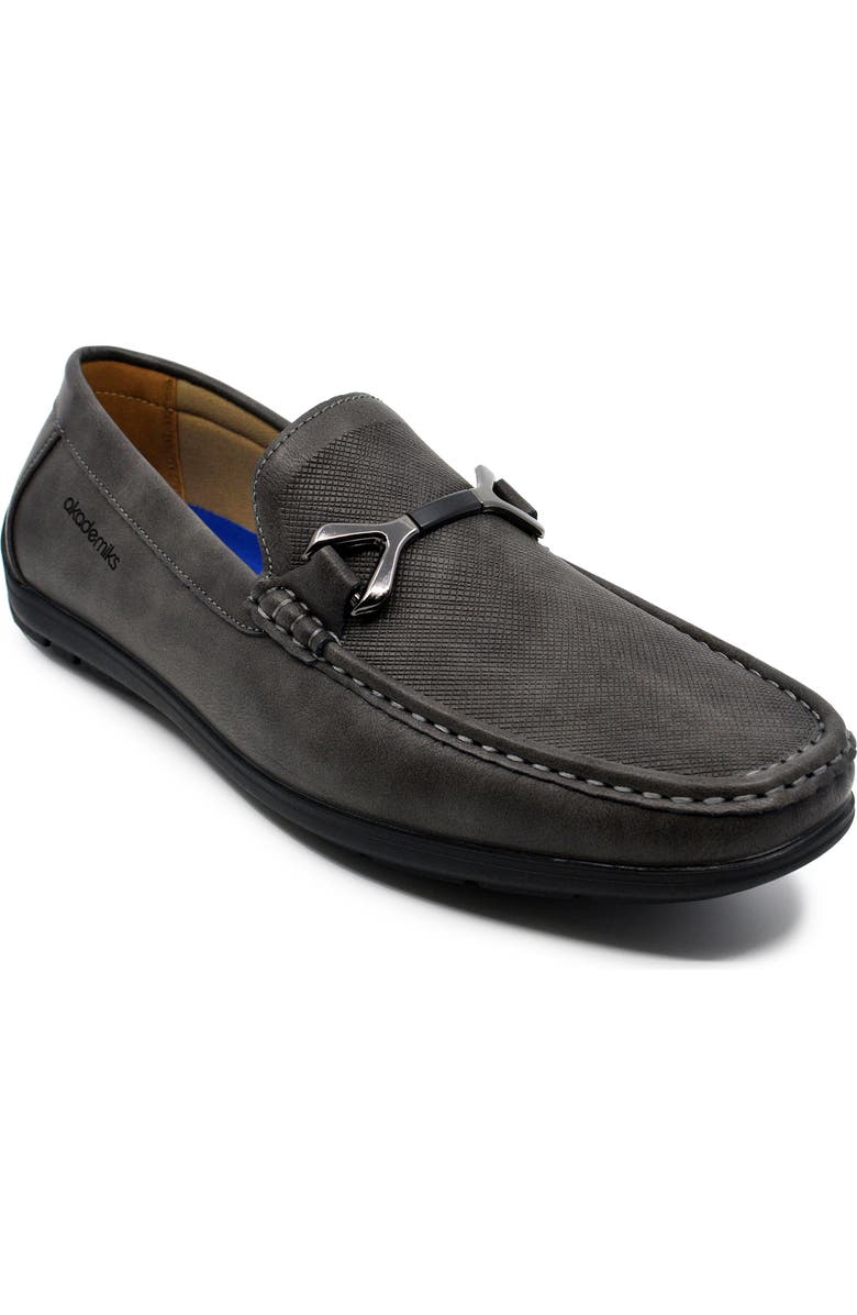AKADEMIKS Ogden Bit Driving Loafer, Main, color, Grey
