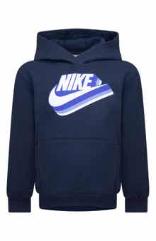 Nike Kids' Swoosh Futura Graphic Print Hoodie