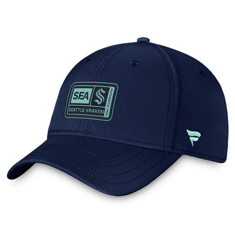 Men's Fanatics Branded  Deep Sea Blue Seattle Kraken Authentic Pro Training Camp Flex Hat