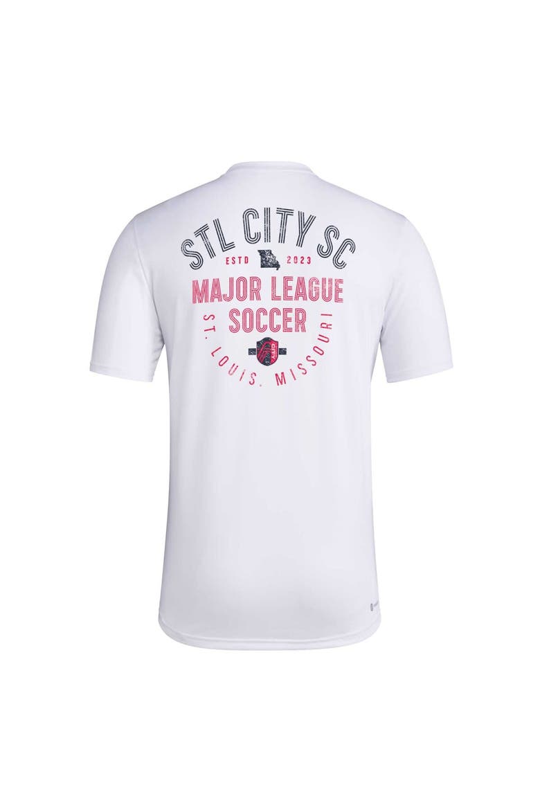 Men's adidas White St. Louis City SC AEROREADY Local Stoic T-Shirt, Alternate, color, White