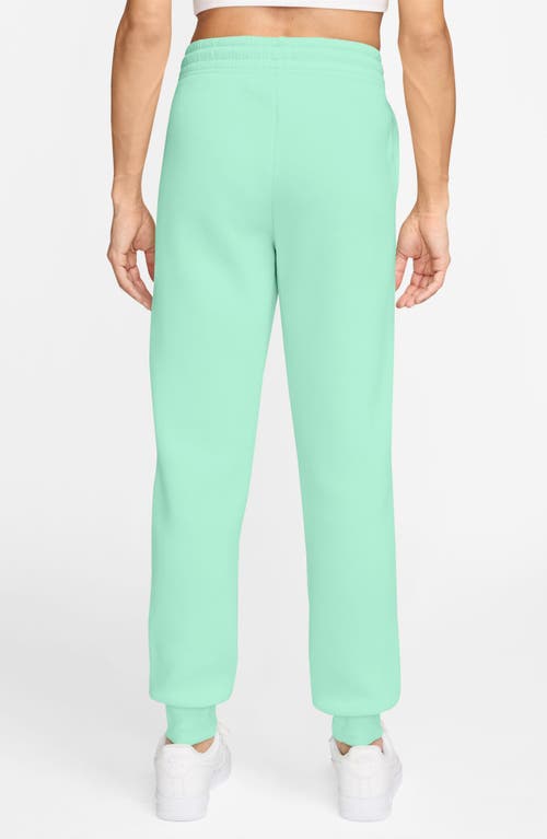 Nike Sportswear Phoenix Fleece Mid Rise Joggers In Green