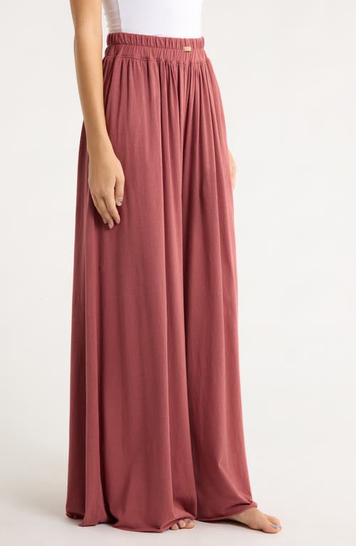 Lunya Organic Pima Wide Leg Lounge Pants In Pink