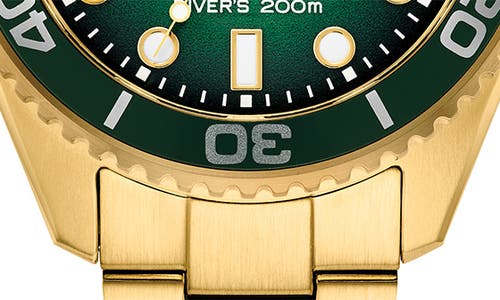 Citizen Mens Gold Tone Stainless Steel Bracelet Watch Bn0262-59w In Brown