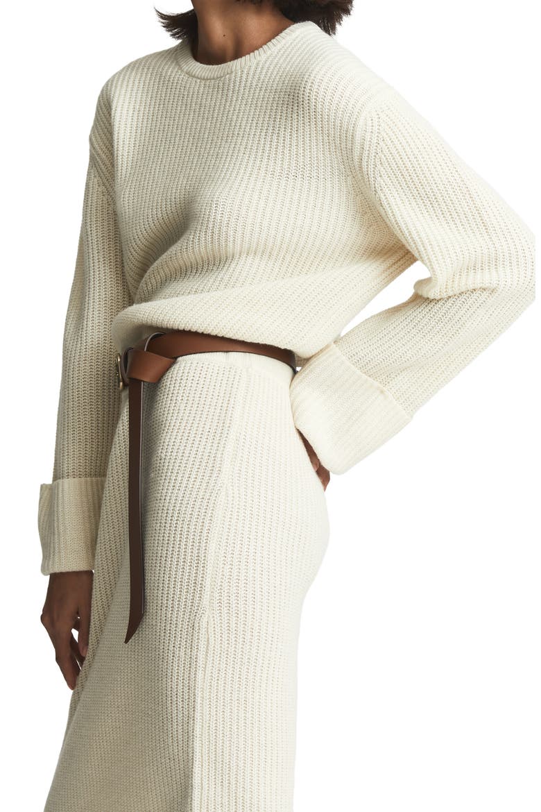 Jodie Long Sleeve Wool & Cashmere Blend Sweater Dress, Alternate, color, NEUTRAL