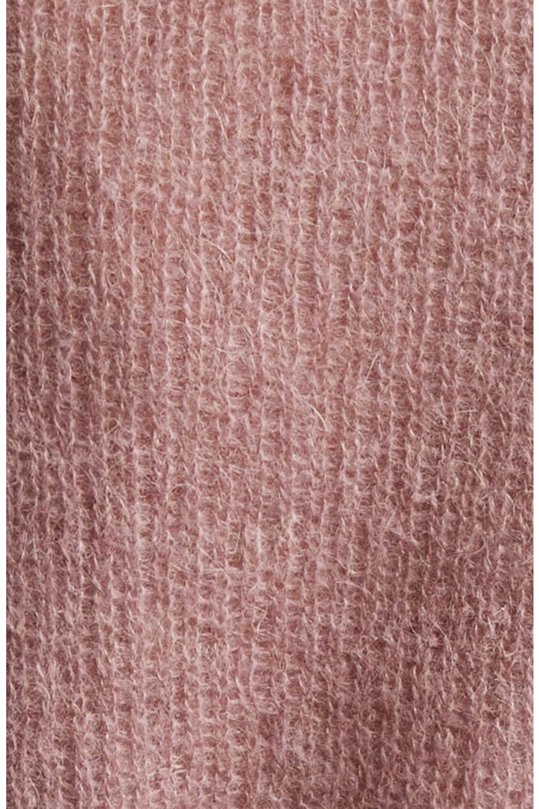Blush Mohair & Alpaca Blend Wrap Cardigan, Alternate, color, BLUSH