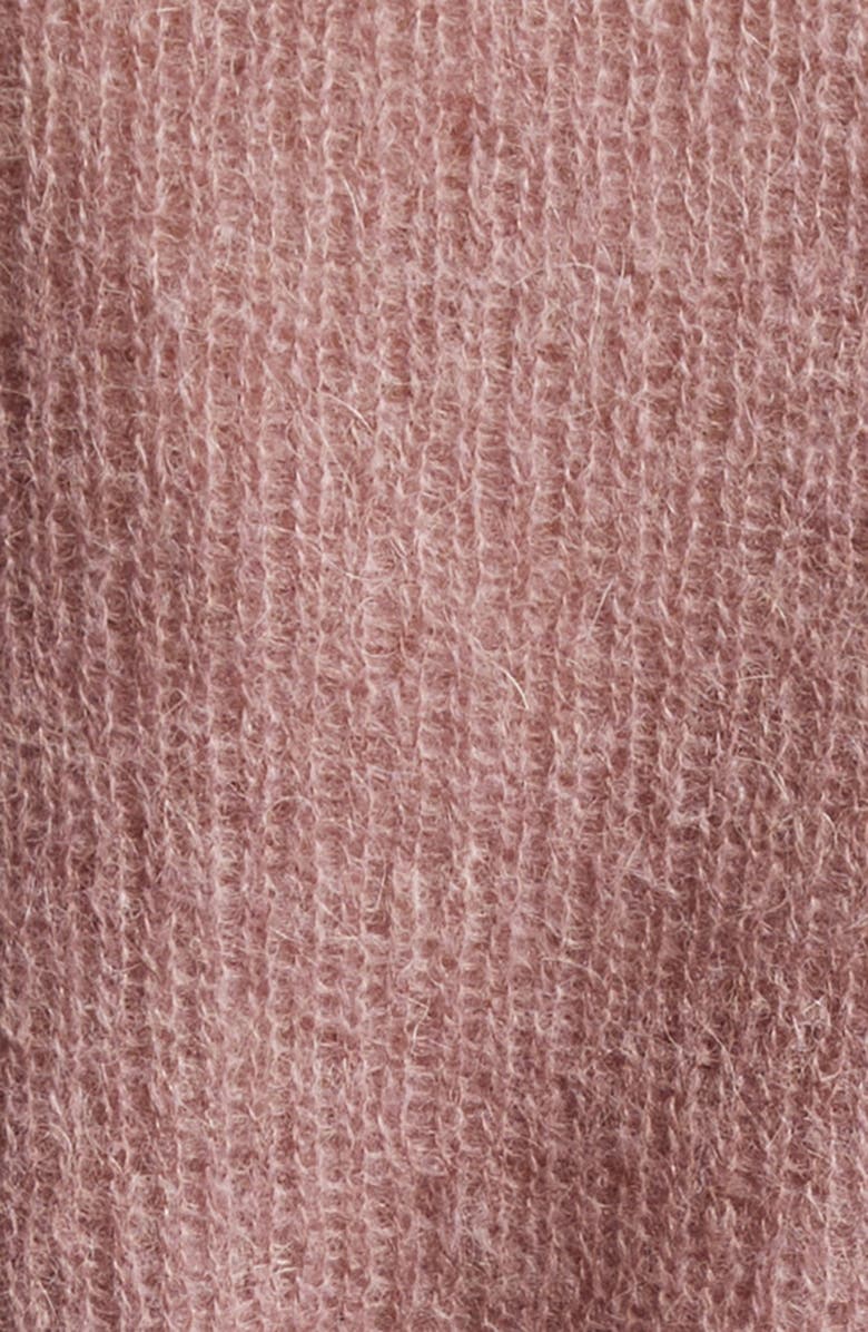 Paolina Russo Blush Mohair & Alpaca Blend Wrap Cardigan, Alternate, color, 