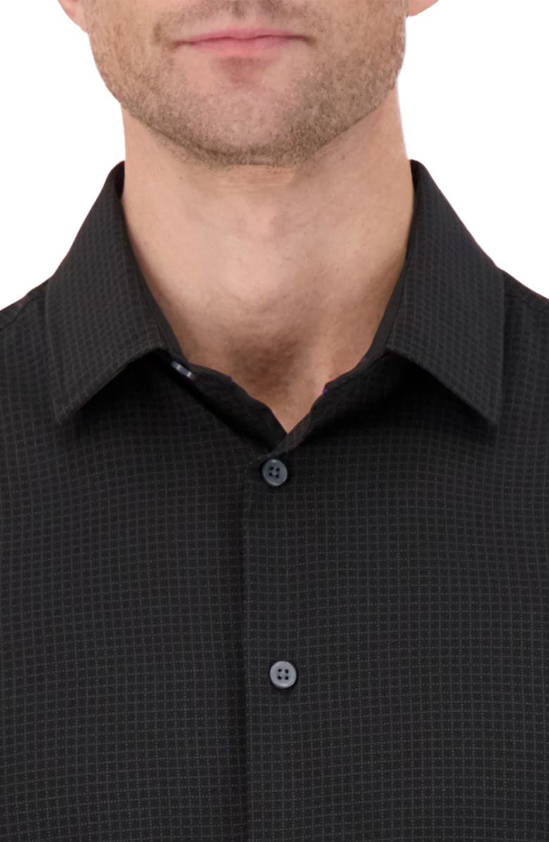Report Collection 4X Stretch Slim Fit Check Dress Shirt, Alternate, color,