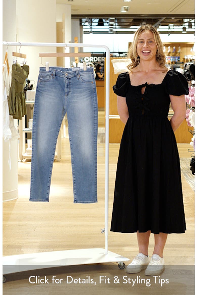 Mari Mid Rise Slim Straight Leg Jeans video