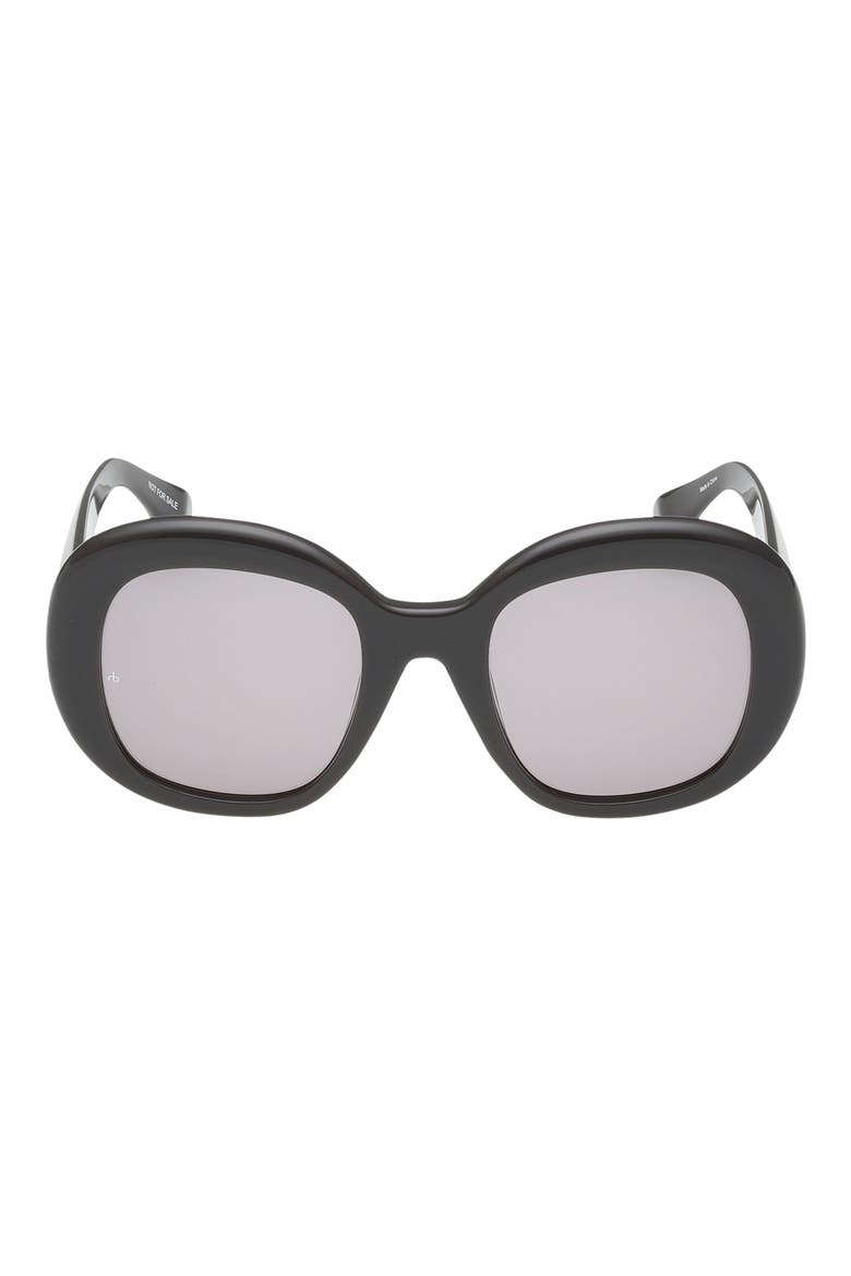 52mm Round Sunglasses, Main, color, SHINY FUDGE / FUDGE LENSES