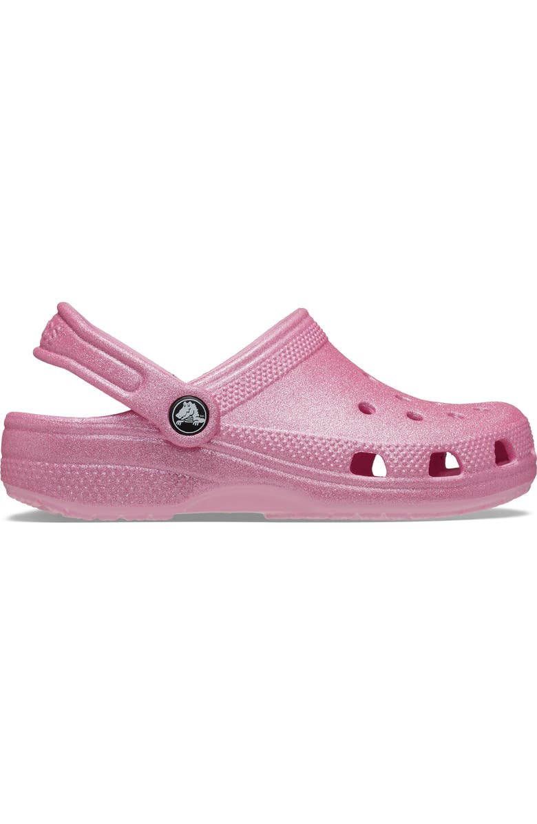CROCS Kids' Classic Glitter Clog, Main, color, Ptg