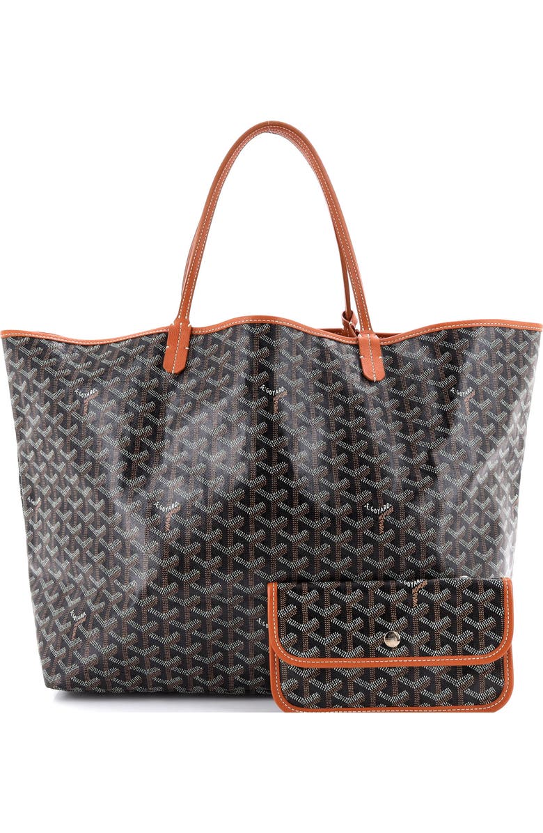 Pre-Owned Goyard Saint Louis Tote Coated Canvas GM, Alternate, color, Brown