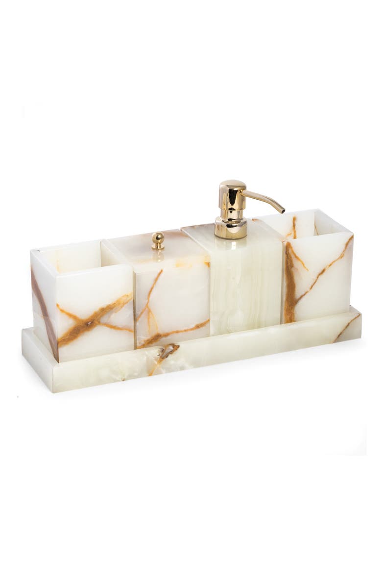 5-Piece Marble Vanity Set, Main, color, IVORY