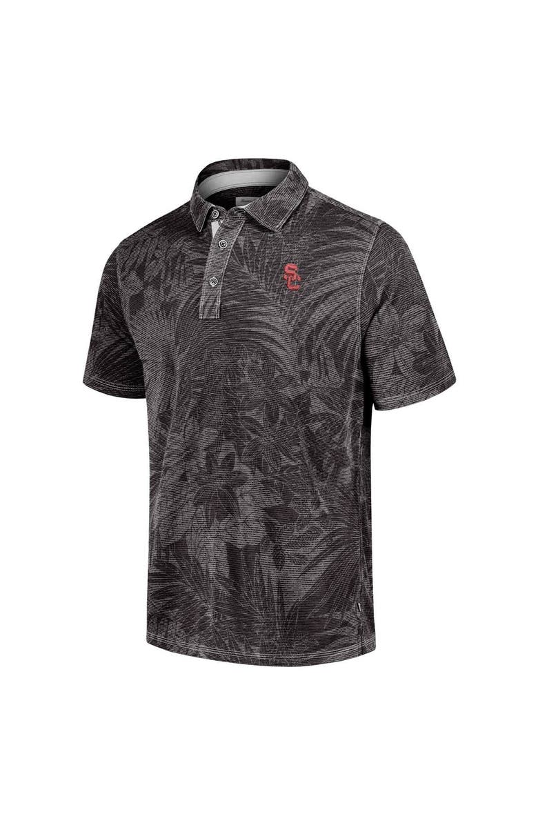 Tommy Bahama Men's Tommy Bahama  Black/Gray USC Trojans Sport Santiago Paradise Polo, Alternate, color, 