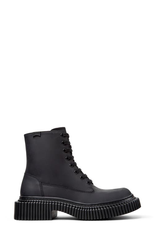 Camper Pix Berlin Combat Boot In Black