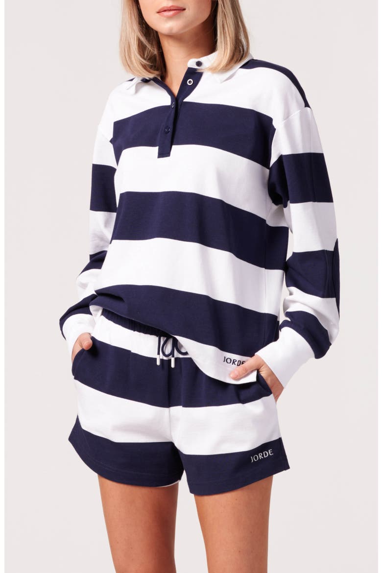 Georgie Rugby Polo, Main, color, Sailor Stripe