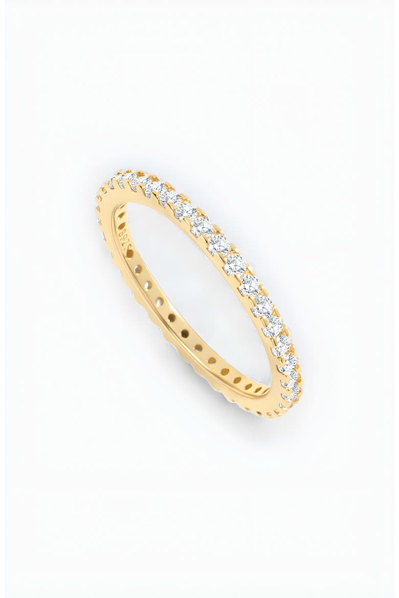 April Birthstone Eternity Stacking Ring, Main, color, 18k Gold Over Sterling Silver