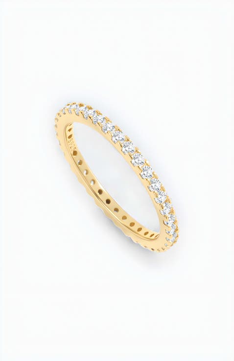 April Birthstone Eternity Stacking Ring