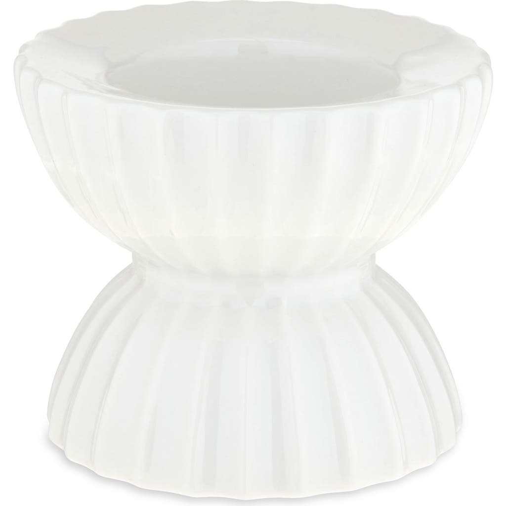 Lyngby Porcelaen Tura 2.6-inch Candleholder In White