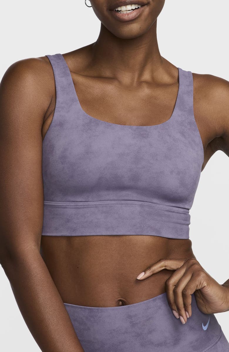 Nike Zenvy Dri-FIT Longline Sports Bra, Main, color, 