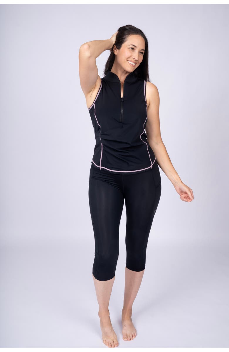 Line in the Sand Jump in 3/4 Leggings, Main, color, Ink