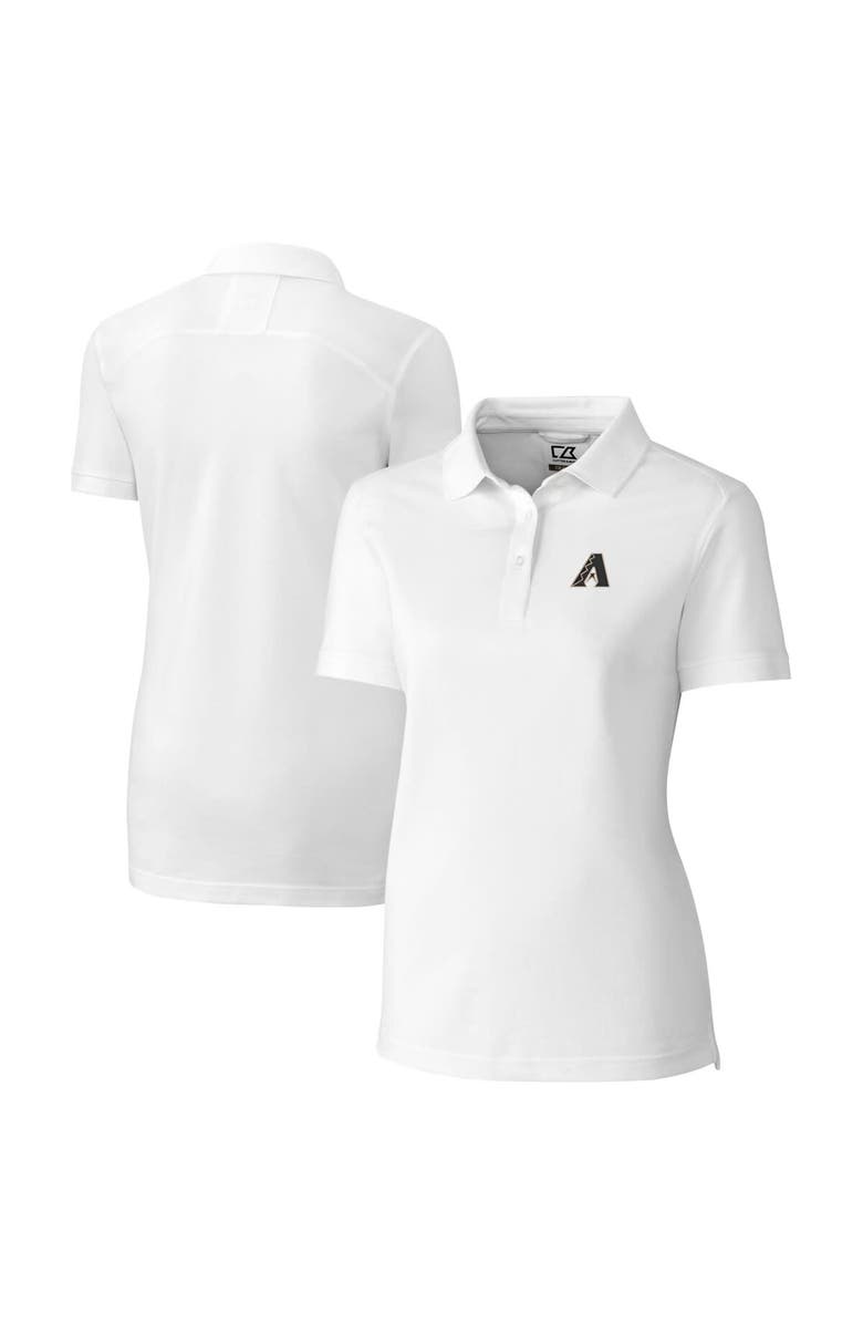 Cutter & Buck Women's Cutter & Buck White Arizona Diamondbacks City Connect DryTec Advantage Tri-Blend Pique Polo, Main, color, 