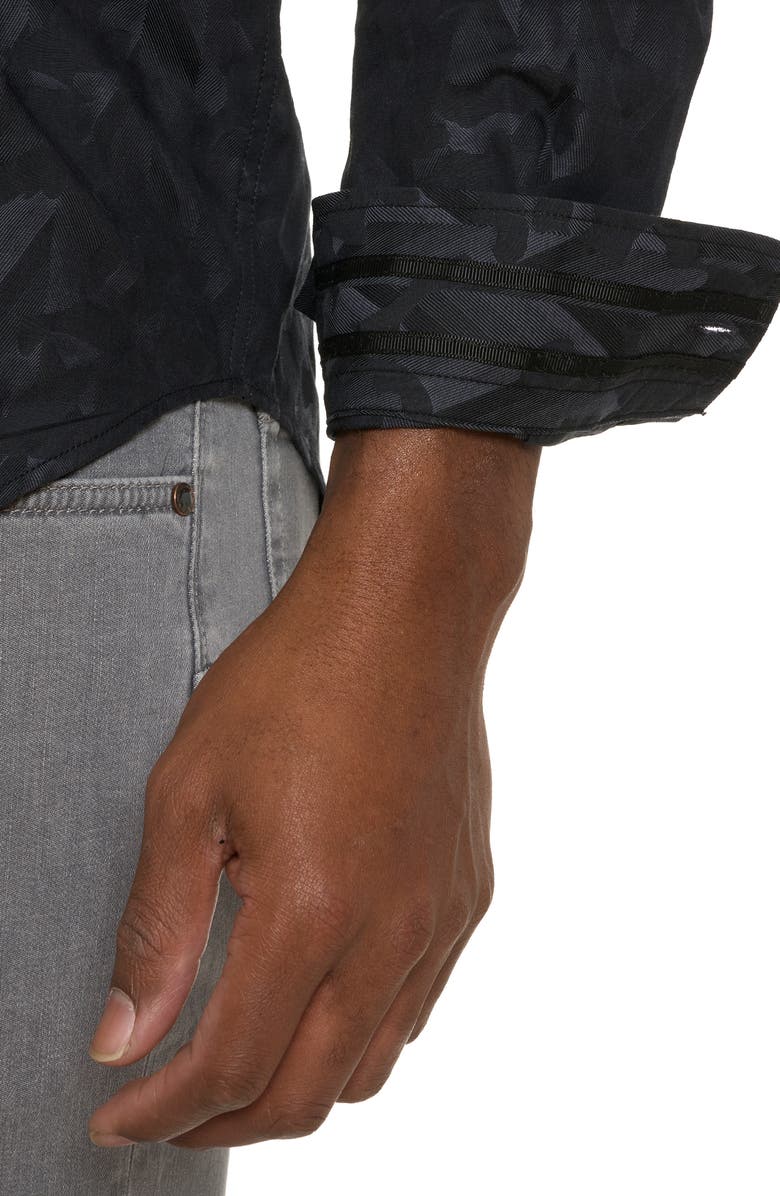 Robert Graham Kamal Jacquard Button-Up Shirt, Alternate, color, 
