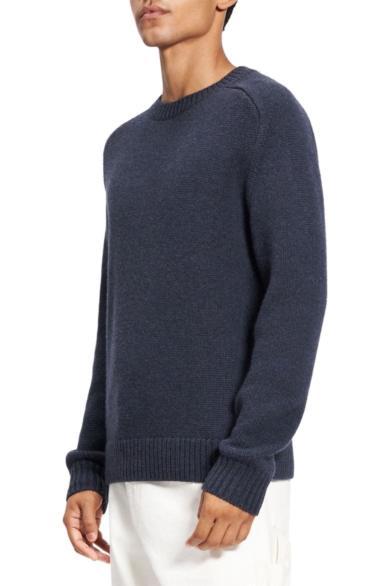 Heavyweight Wool & Cashmere Sweater, Alternate, color, BALTIC MELANGE - 07S