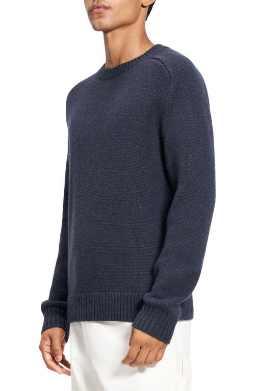 Theory Heavy Wool Cashmere Sweater In Baltic Melange - 07s